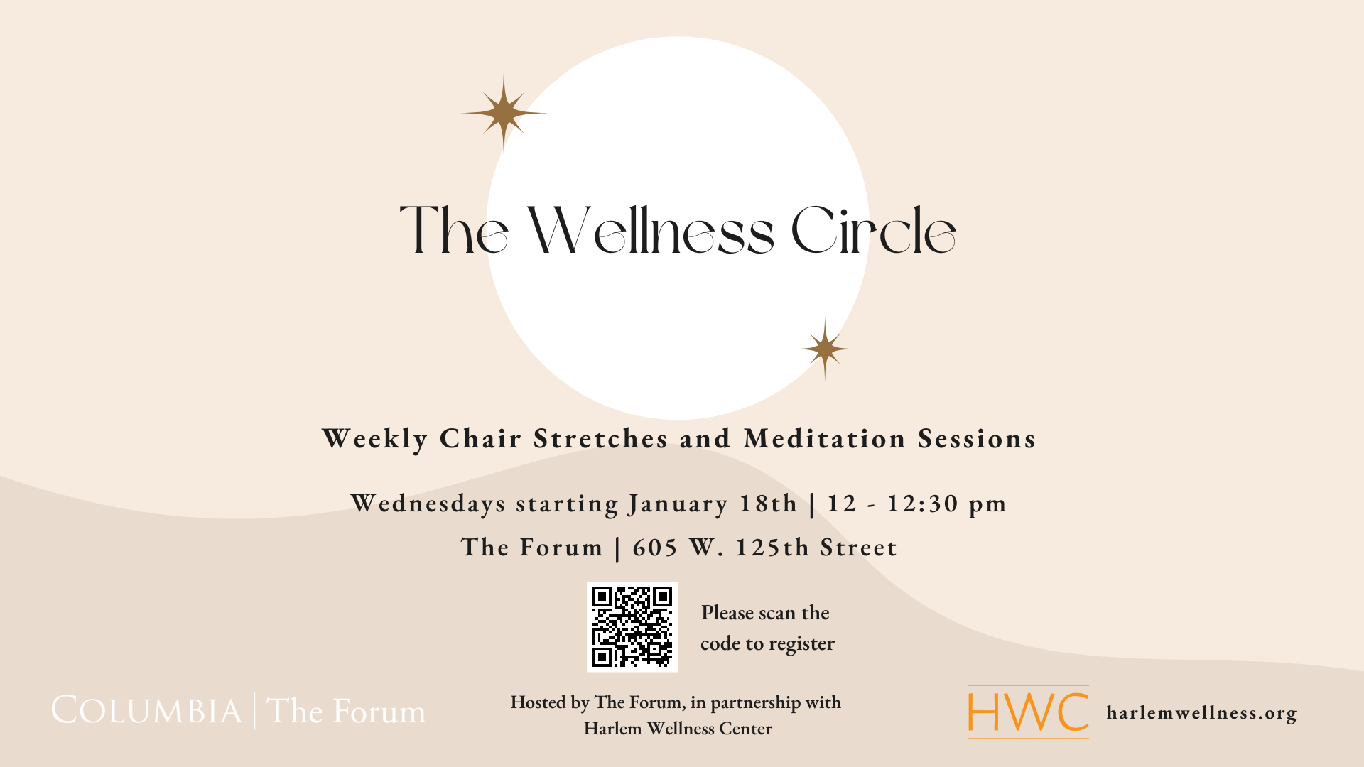 Flyer advertising the Wellness Circle program