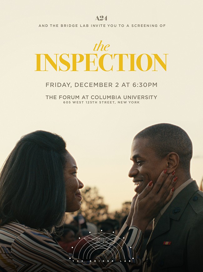 Invitation to film screening of The Inspection