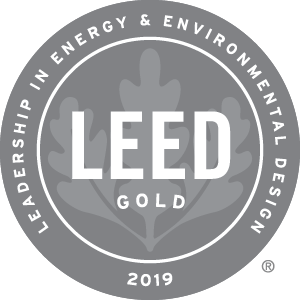 Gold LEED 2019 Certification emblem
