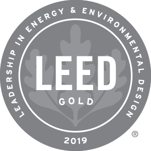 http://leed.usgbc.org/leed.html Gold LEED 2019 Certification emblem