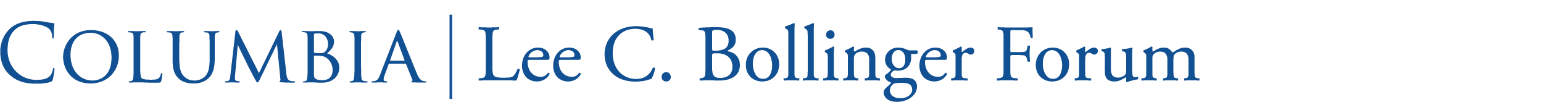 The Lee C. Bollinger Forum at Columbia University logo