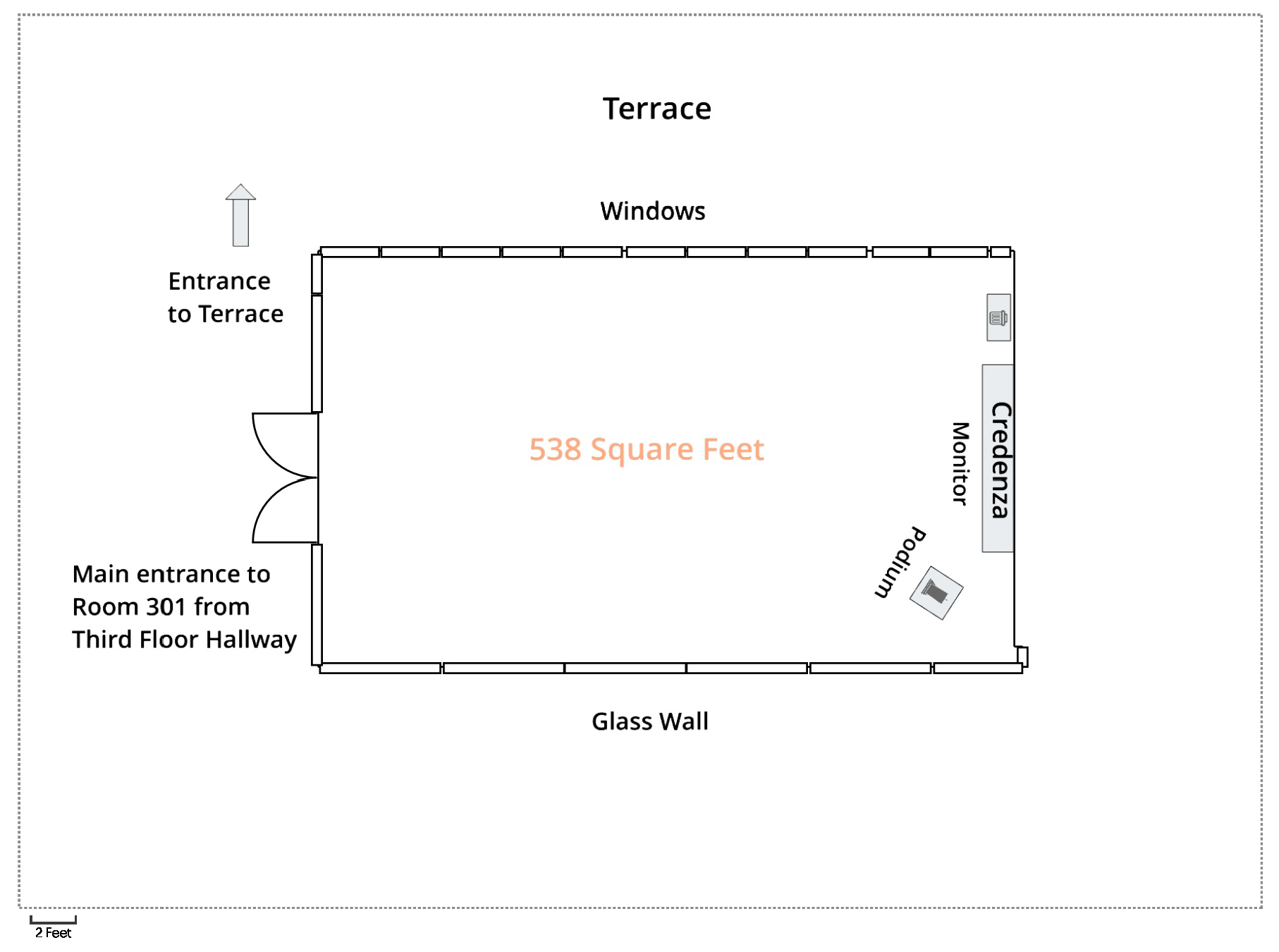Basic 301 & Terrace Floor Plan