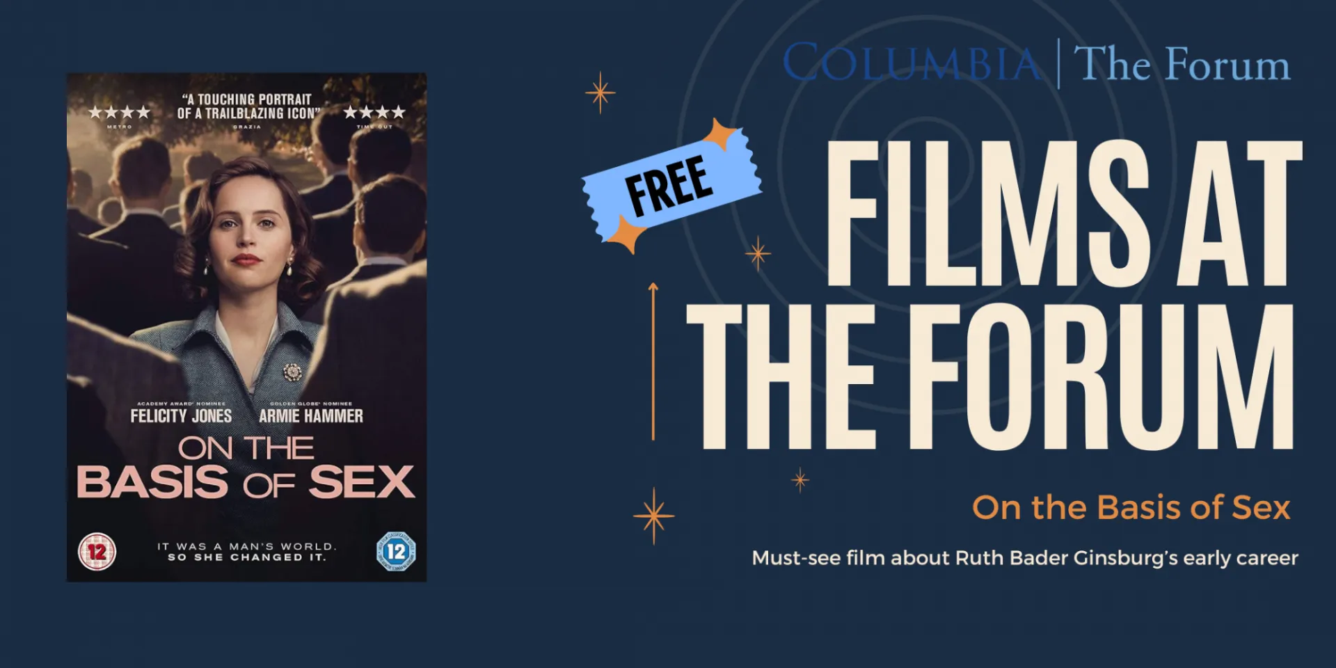 Flyer advertising Films at The Forum 