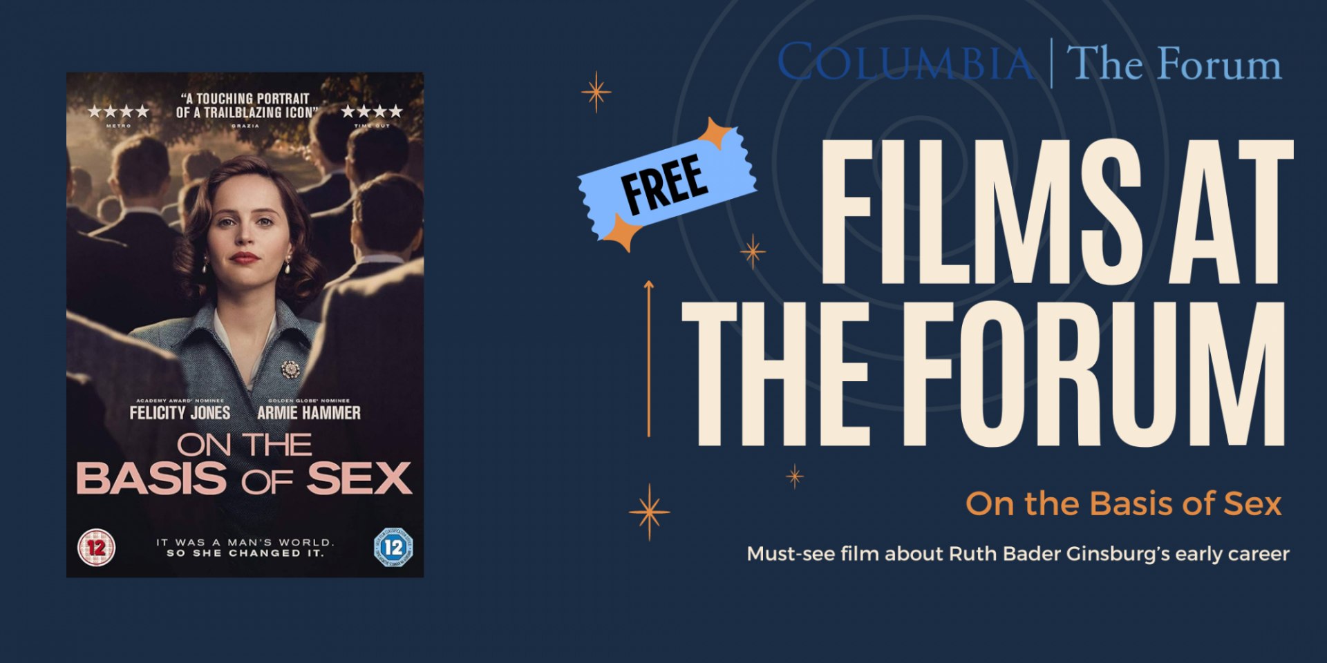 Flyer advertising Films at The Forum 