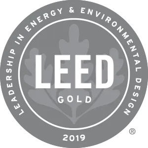 Gold LEED 2019 Certification emblem